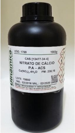 NITRATO DE CÁLCIO (4H2O) PA ACS 1000gr