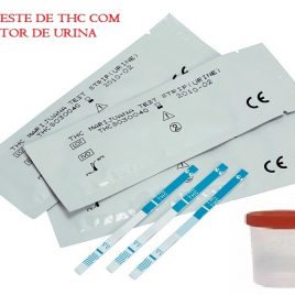 10 Kit Teste de Droga Maconha THC com coletor de urina