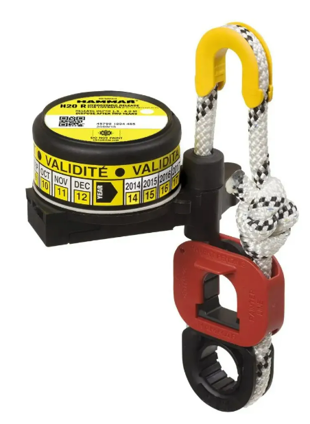 H20R. 1png Válvula Hidrostática Hammar H20R – Modelo SOLAS Padrão (AMARELO) – HR-0100 - Imagem 1